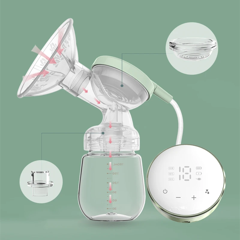

Cheapest best affordable silicone hands free round baby china electric beauty vacuum compact shield nipple breast pump