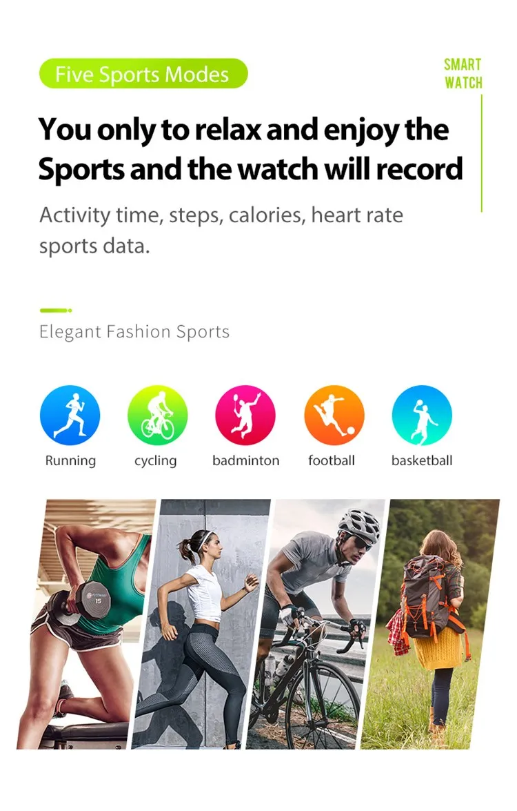 S1 Smartwatch Heart Rate Monitoring Waterproof BT Call music player wristband blood pressure blood oxygen Smart watch S1