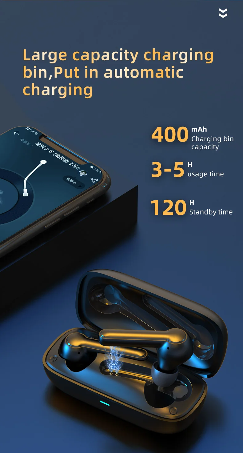 Wireless earbuds with immersive sound, XY20 XY-20 active noise reduction earphone bluetooth - ANKUX.COM