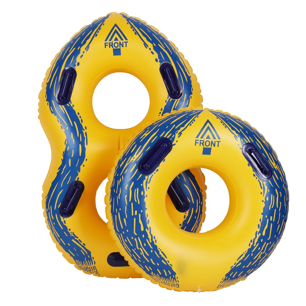 Heavy Duty Water Play Equipment Inflatable Triple River Floating