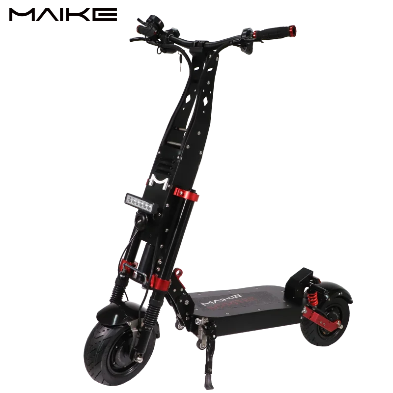 

Maike MK9 4000w scooter 2000w dual motor 11 inch fat tire scooter fast electric scooter, Black+red