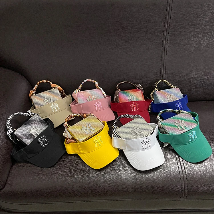 

2021 Luxury Fashion Famous Designer Brands Handbags Silk Scarf Matching Ny Bucket Hat And Purses Ny Hat And Purse Set
