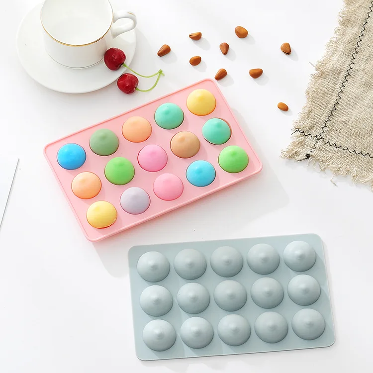 

New world online shopping silica gel Weird New 15 and Xiao Mimi Silicone Baking Mold use Decorating cake/baking/home, Blue pink