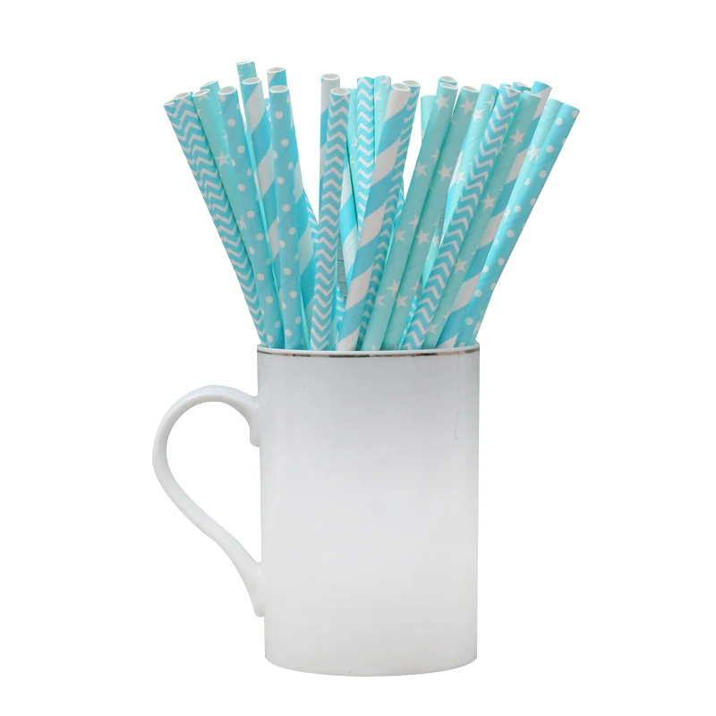 

The manufacturer provides birthday straws with white kraft paper, Customized