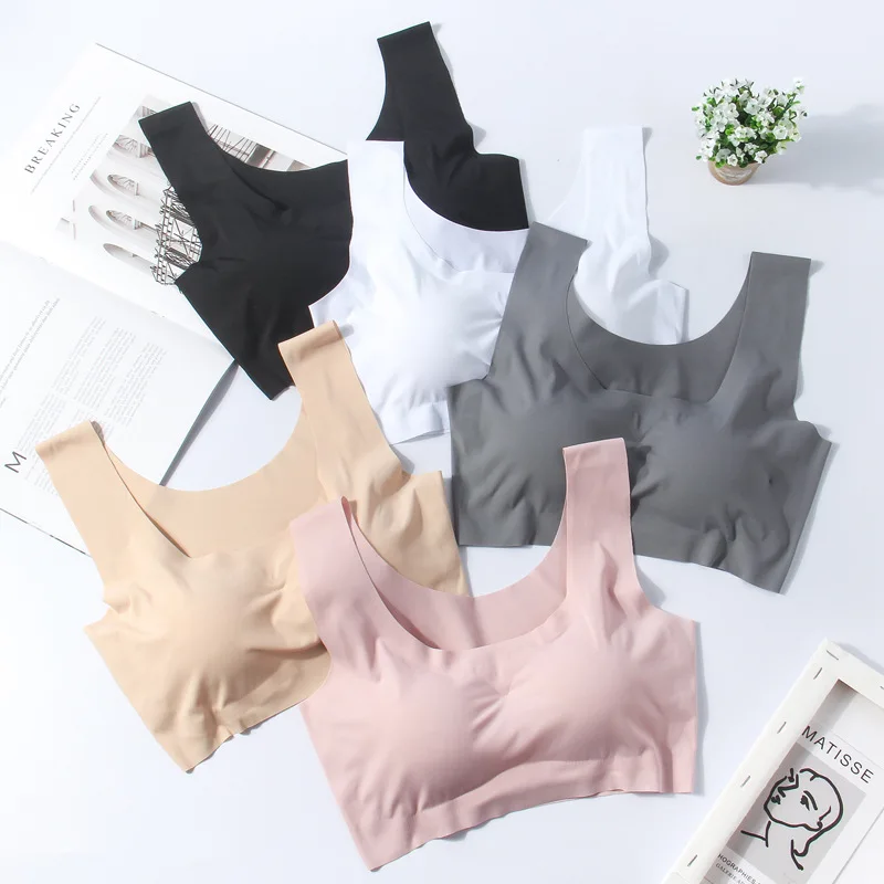 

One Piece Seamless Bra Wireless Sports Bra Sleep School Girls Bra And Underwear