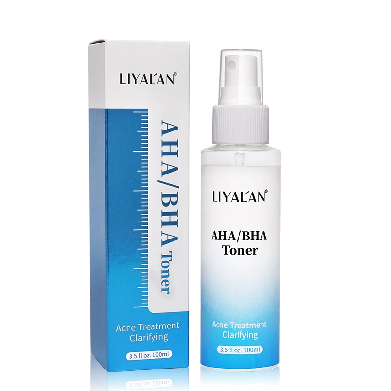 

LIYALAN Private Label 100ml anti acne anti aging moisturizing AHA BHA face toner spray