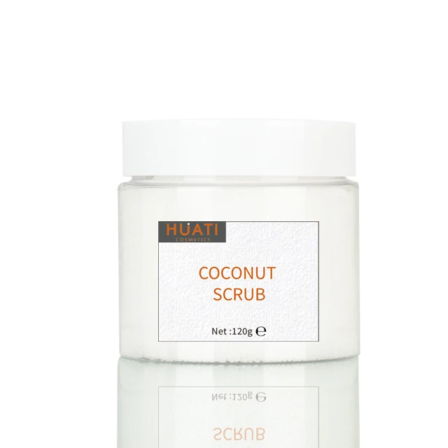 

Private Label Organic Whitening Exfoliating Milk Coconut Dead Skin Scrub Body, White