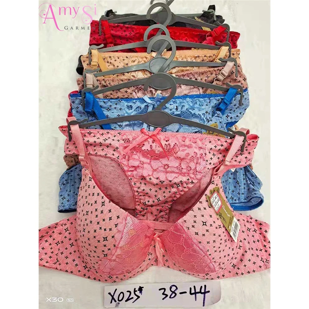 

1.99 USD BR300 mix color mix size plus size 38 - 44 matching bra and panty brief underwear set, All color available