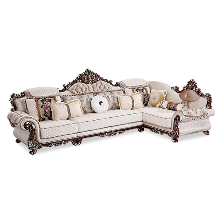 New Design High Quality Solid Wood Luxury Sofa Set For Living Room New Design High Quality Solid Wood