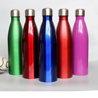 

Stainless steel gourd shape water bottle Single wall 750ml Sports water bottle