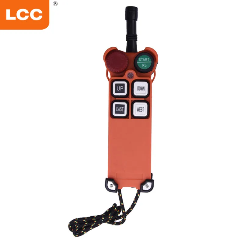 

F21-4D 4 push button drill control station wireless remote control on off switch, Orange and balck