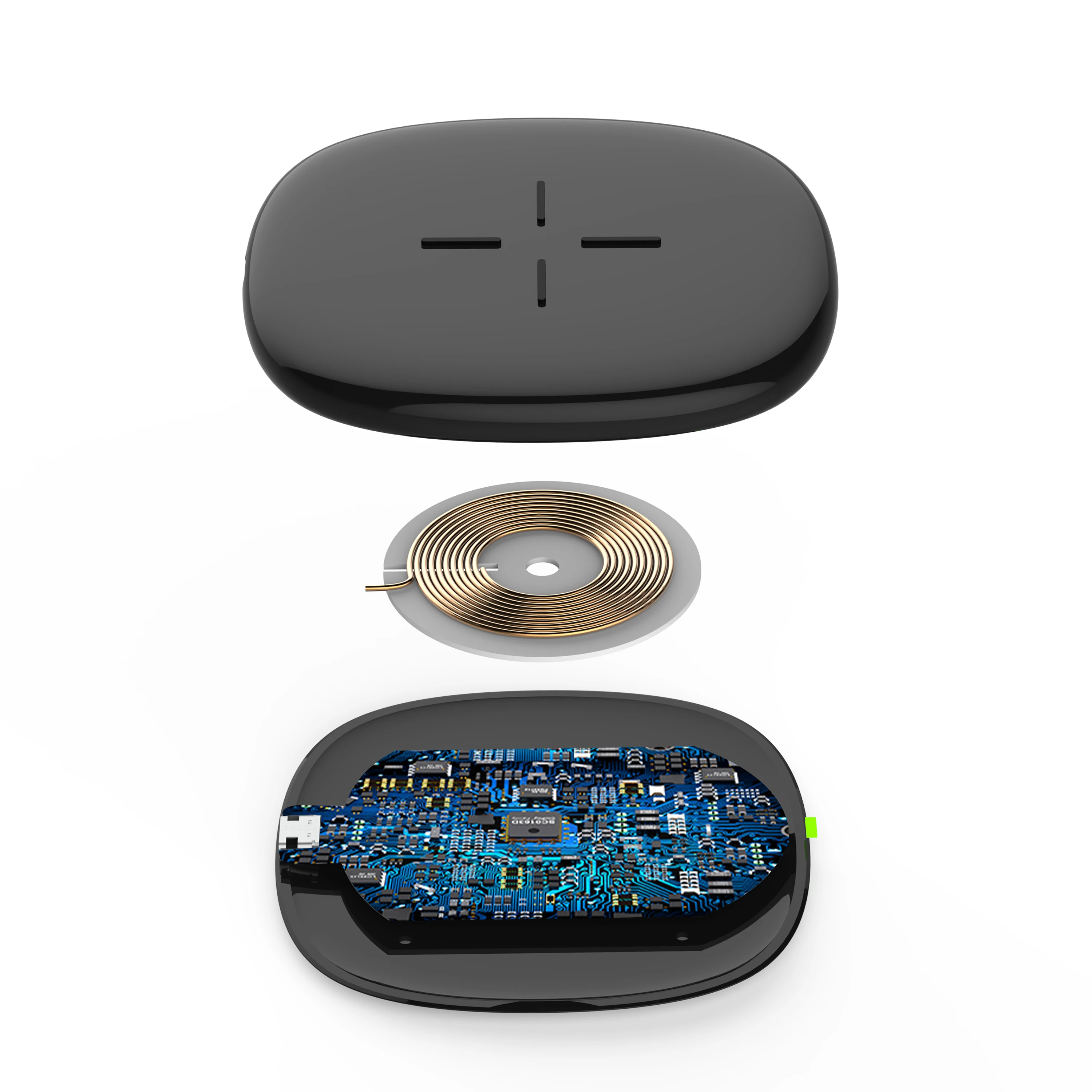 qi 10w 1线圈快速无线充电板 - buy 快速无线充电板,qi无线充电器,1个