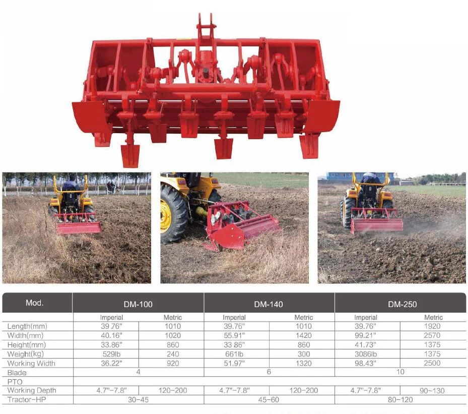 Dm Farm Machine DM-100 Power Tiller - High Productivity Agricultural Machine