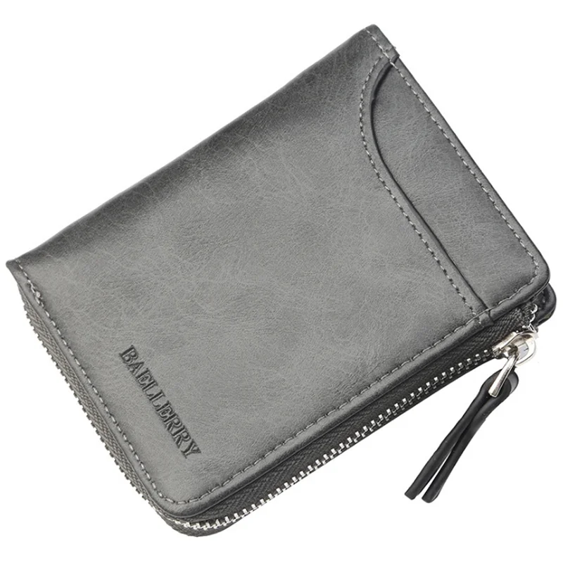 

PU leather men's wallets Baellerry men short wallet online wholesale best selling short purse for male zipper