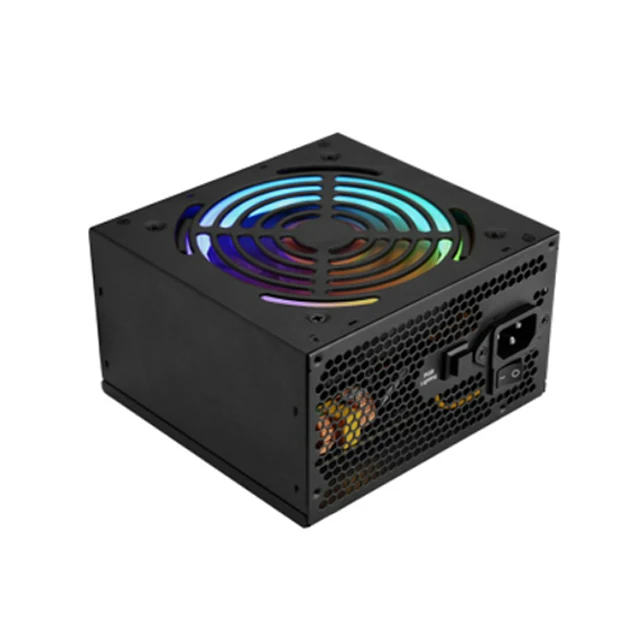 

SATE(PRO-590)Stock OEM Computer Power supply 500W with RGB fan ODM PC computer case power 500 watt, Black