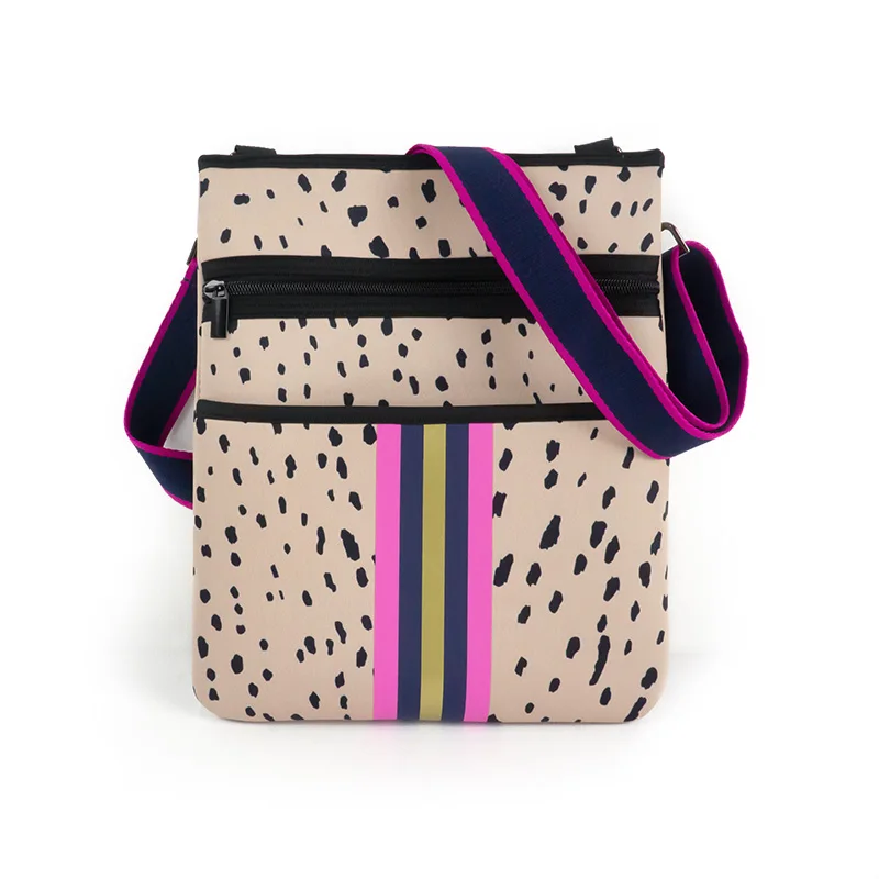 

new arrival men and women neoprene crossbody handbags purse neoprene crossbody flat message beach sling bag
