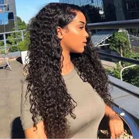 

Free Shipping Closure Hd Transparent Pre Plucked Lace Black Frontal Wig