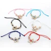 Bohemian Style Woman Fashion Jewelry Beautiful Handmade Adjustabet Nylon Rope Sea Shell Pendant Anklet