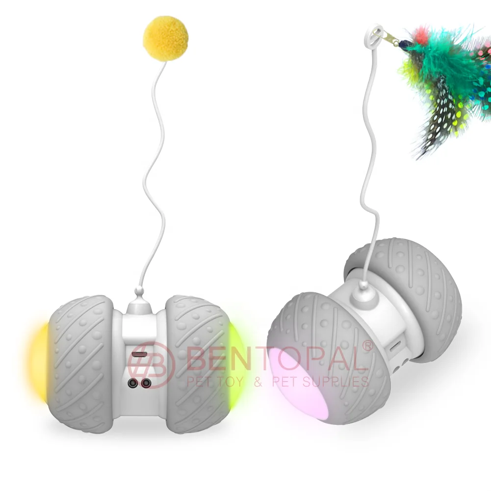 
Interactive Cat toy Feather Stick Cat Toy Automatic Sensing Obstacles Teasing cat intelligently 