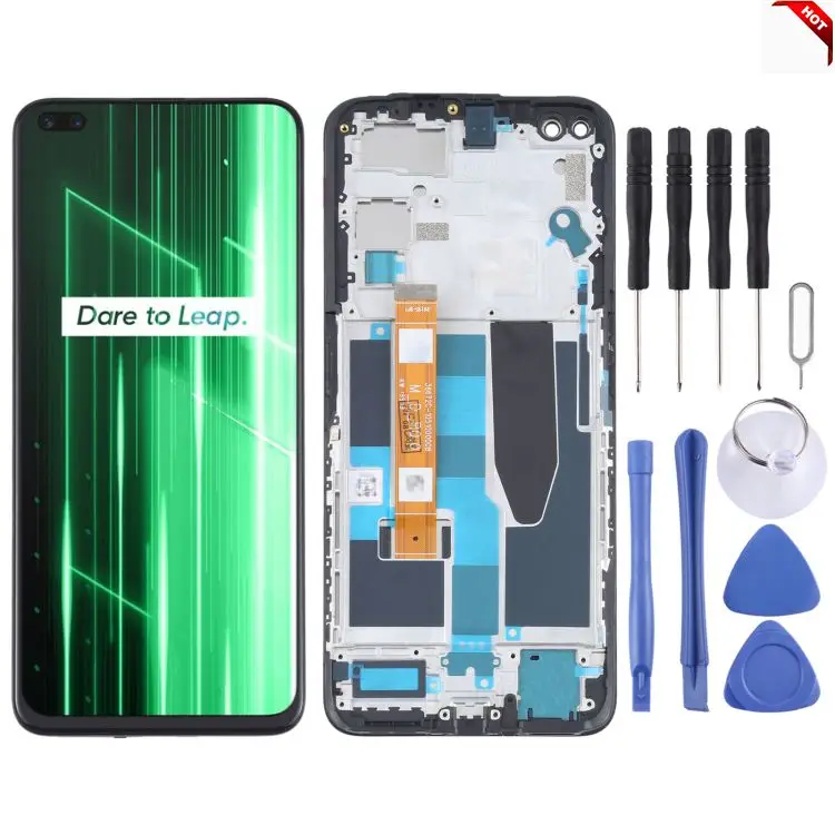 

LCD display pantalla LCD touch Screen Digitizer Full Assembly With Frame for OPPO Realme X50 5G RMX2144 A15 / A15S / A35