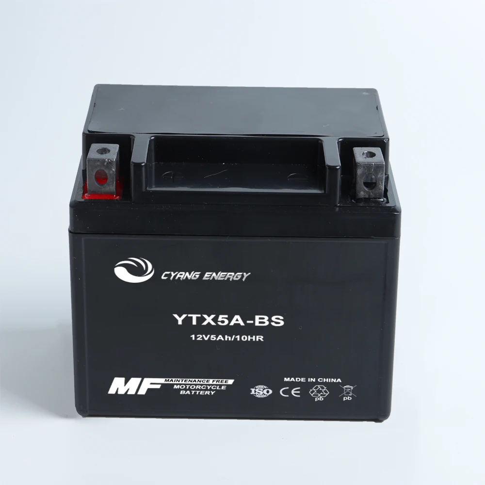 
China hot sale 12V/5AH/YTX5A BS/12N5L BS MF gel dry charged motorcycle battery 