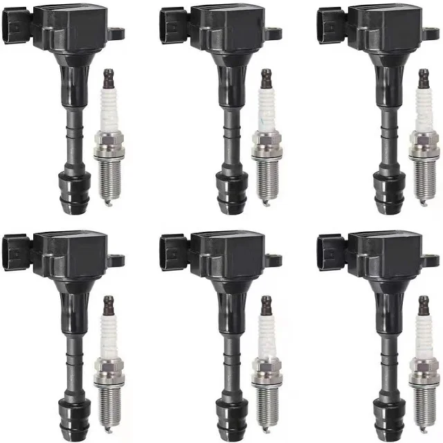 

set of ignition coil spark plug pack manufacturer replacement for Nissan Infiniti UF349 22448-8j115 6708 LFR5AIX-11
