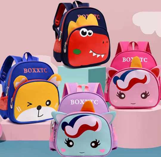 

2023 Kindergarten backpack kids boys and girls 2-6 years old backpack elegant princess and ultraman school bag