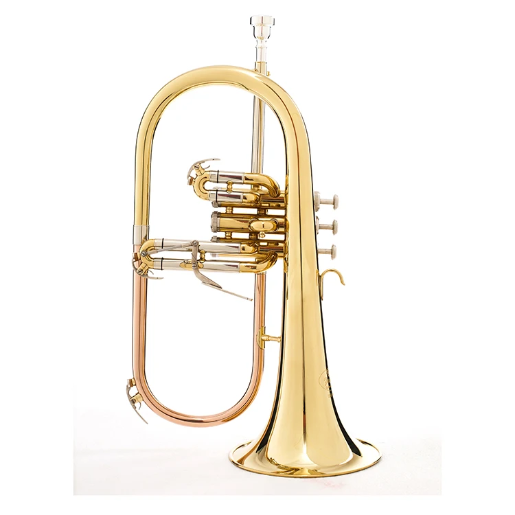 
Hot selling High quality Yellow Brass Body Flugel Horn Suitable For Beginners  (1600119567417)