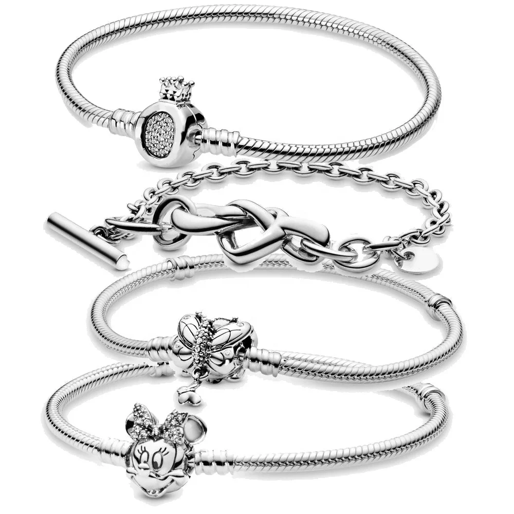 

wholesale bracelets for original pandoraer charms brazaletes pulseras de plata 925 sterling silver bracelet