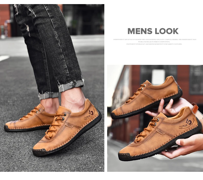 Genuine Leather Men Casual Shoes Luxury Brand 2019 Mens Loafers ...