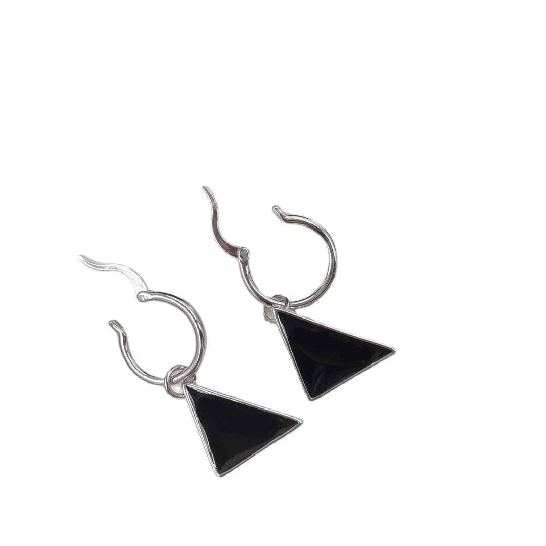 

Women Men Simple Earrings Fashion Hip Hop Triangle Drop Earrings Women Jewelry