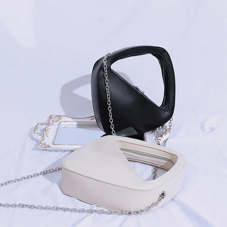 

AZB329 RTS Chain strap triangle diamand shape black 2021 designer handbags famous brands women hand bags luxury ladies hand bags