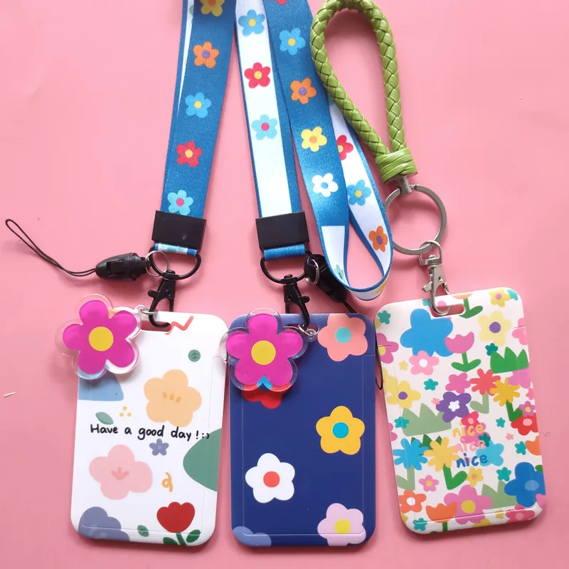 

Neck Pouch Lanyard Wallet with Cartoon Image Keychain ID Badge Holder Cute Credit Card Case for Students Teens Boys Girls Women