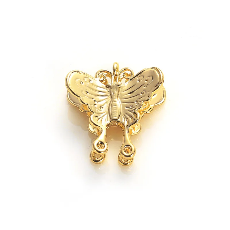 

2021 Copper Alloy Metal DIY Jewelry Accessories Finding For women Gold Plated Butterfly Pendant Charm