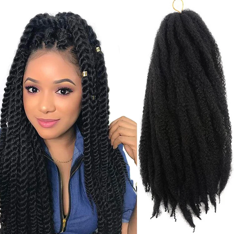 

Wholesale Kinky Synthetic Extensions Braids Dreadlocks 8inch Afro Twist Braiding 20 Inch Hair Crotchet Marley Braiding Hair, All color