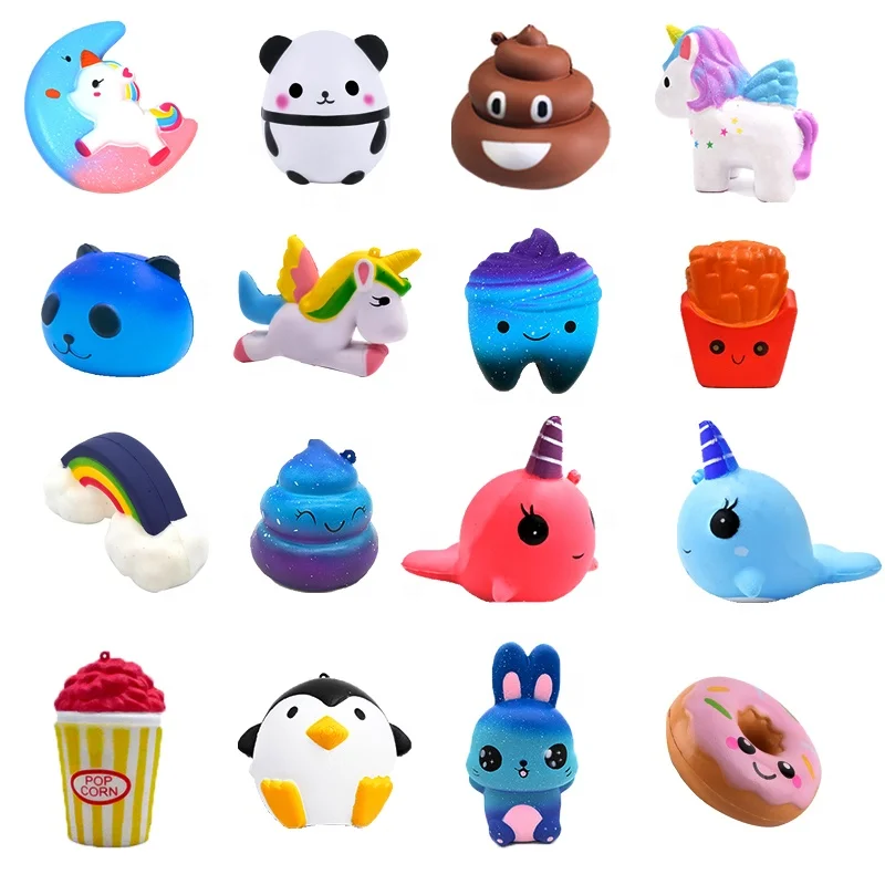 
High Quality China Factory Wholesale Kawaii Pu Foam Slow Rebound Squeeze Toy Jumbo Slow Rising Scented Cute Squishy 