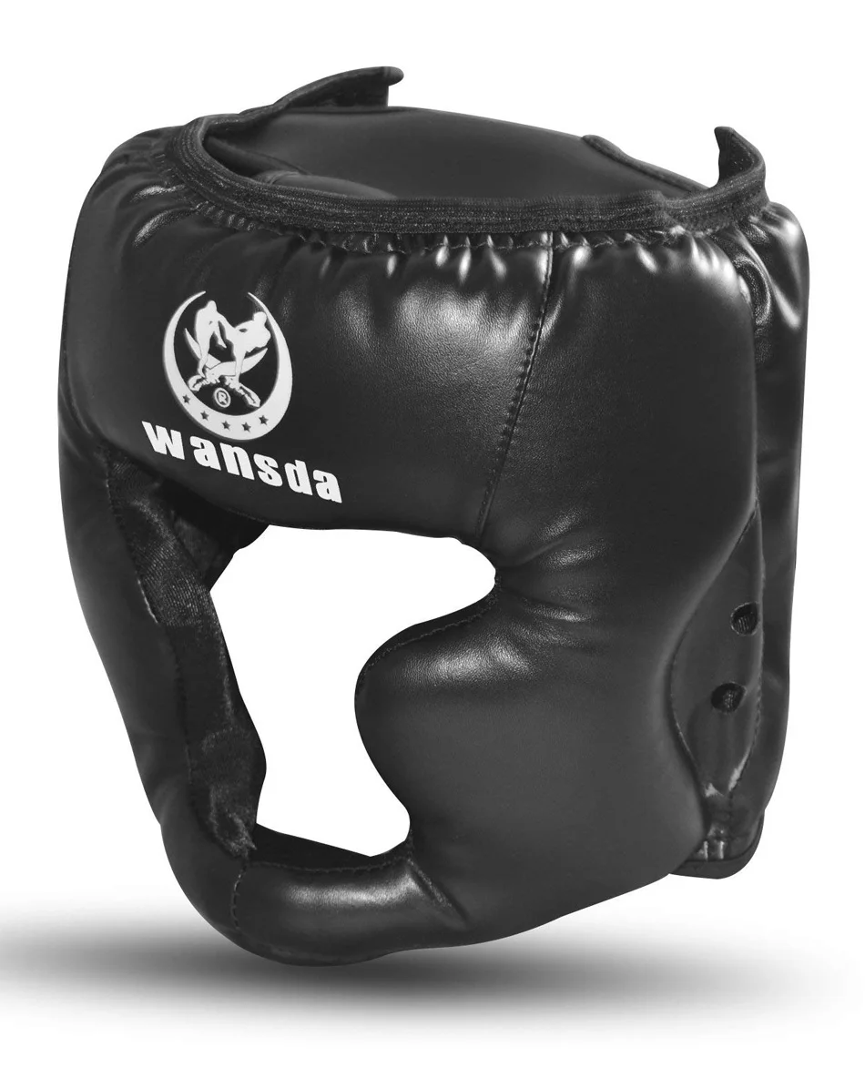 Sanda Helmets with Face Protector Sanda Head Guard Taekwondo Head Mask Adult Children's Karate Head Guard