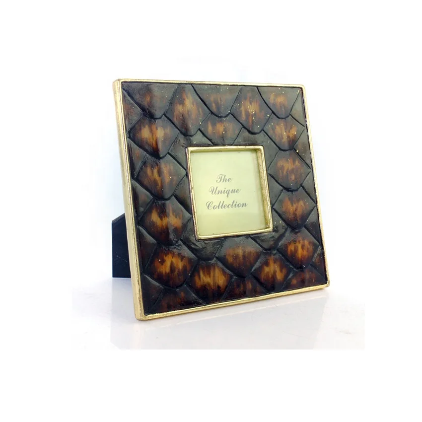 Wholesale resin turtle shell handmade photo frame home decor factory