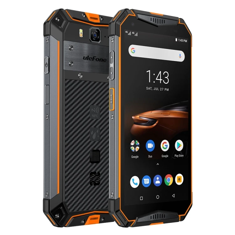 Dropshipping Ulefone Armor 3W Rugged Phone, Dual 4G, 6GB+64GB, 5.7 inch Android 9.0 Dual VoLTE, NFC,OTG Factory Price