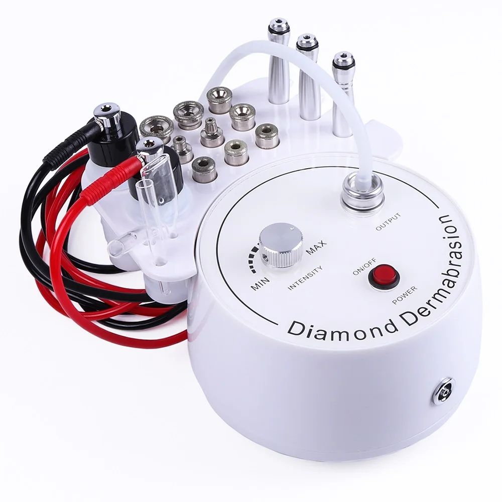 

3 In 1 Diamond Microdermabrasion Dermabrasion Machine Water Spray Exfoliation Beauty Machine Wrinkle Facial Deep Peeling Device, Whtie