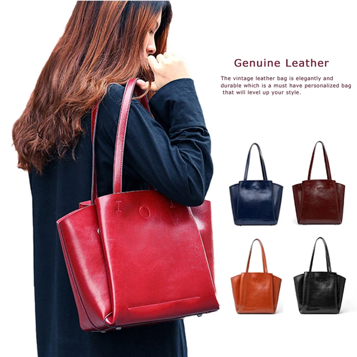 

2021 High quality wholesale young ladies custom Full grain geunine leather handbags