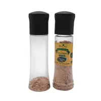 

Factory 340 ml disposable Salt and Pepper Mills/Plastic Spice Grinder/plastic bottle with salt pepper mill