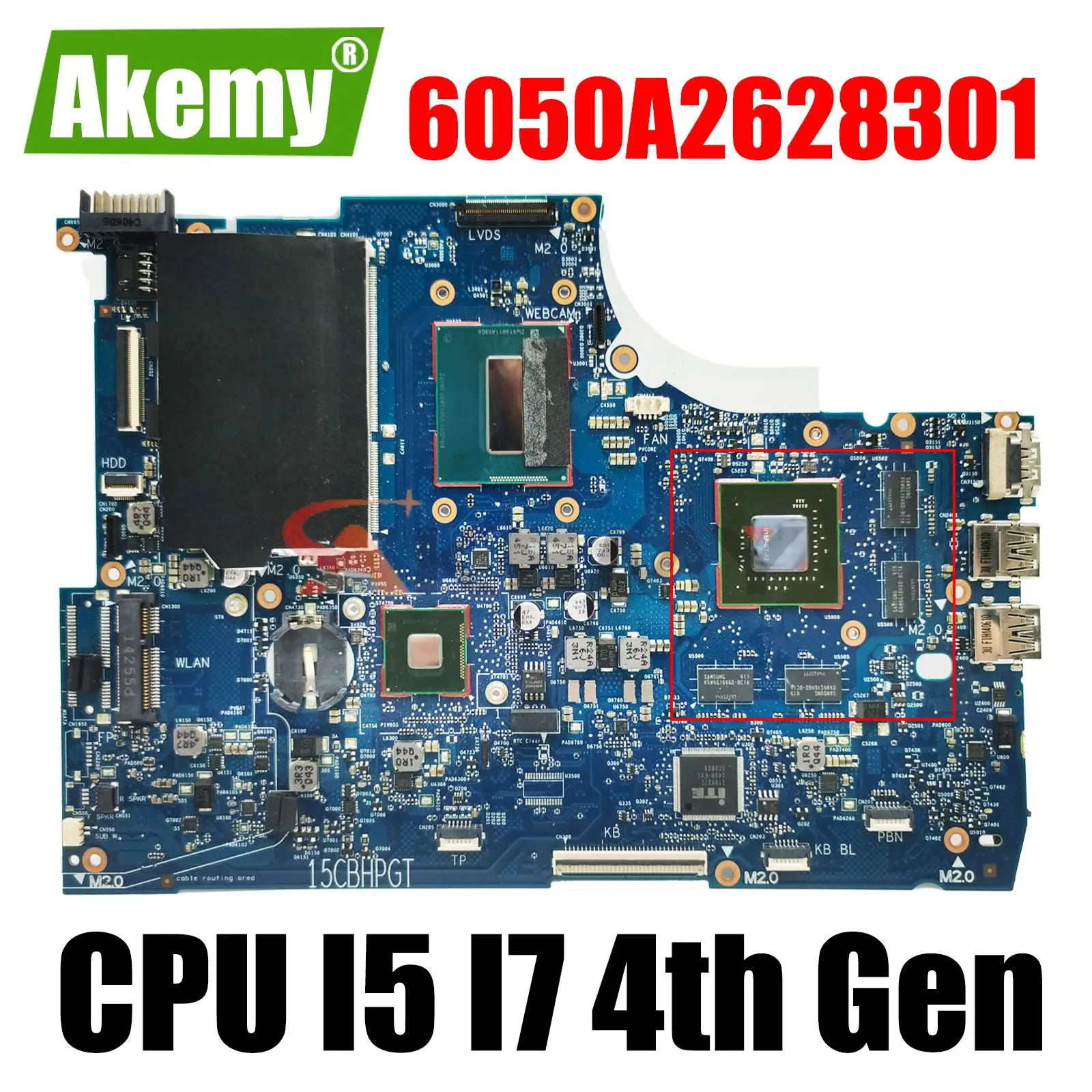 

765736-001 765736-501 For HP Envy 15-Q Laptop Motherboard 6050A2628301 W/ I5 I7 4th Gen CPU GTX850M 4GB GPU