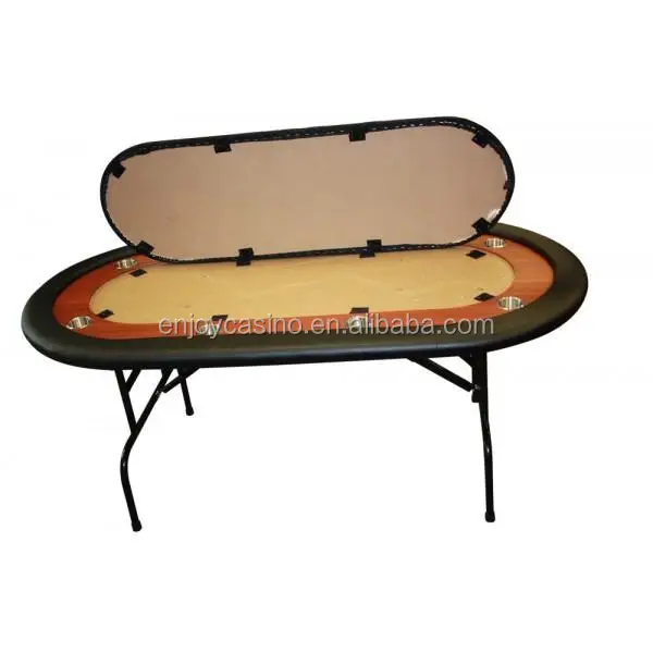 84 Inch Deluxe Folding Poker Table With Folding Steel Leg Buy 84 Inch