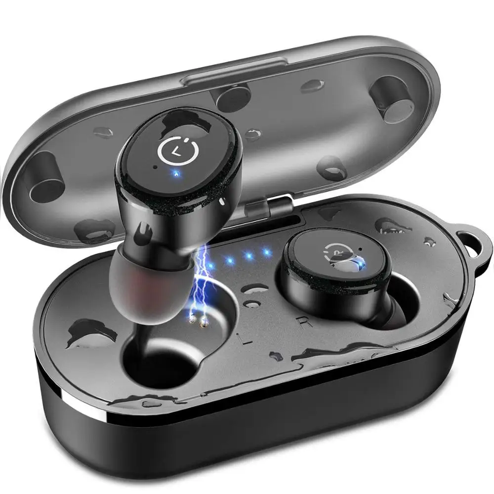 
Best 2020****TOZO T10 Bluetooth 5.0 Wireless Earbuds with Wireless Charging Case IPX8 Waterproof TWS Stereo Headphones 