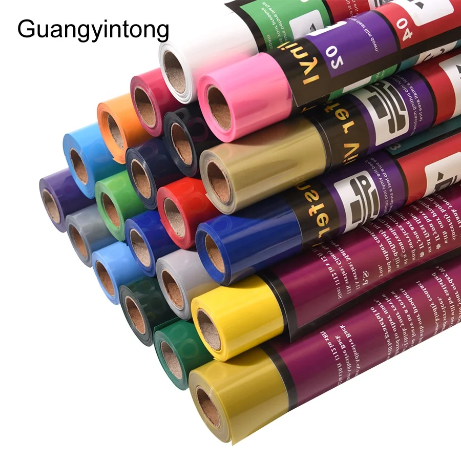 

Guangyintong Free Sample In Stock Shipping From USA Wholesale High Quality Htv Roll Iron On Heat Transfer Vinyl For Clothing