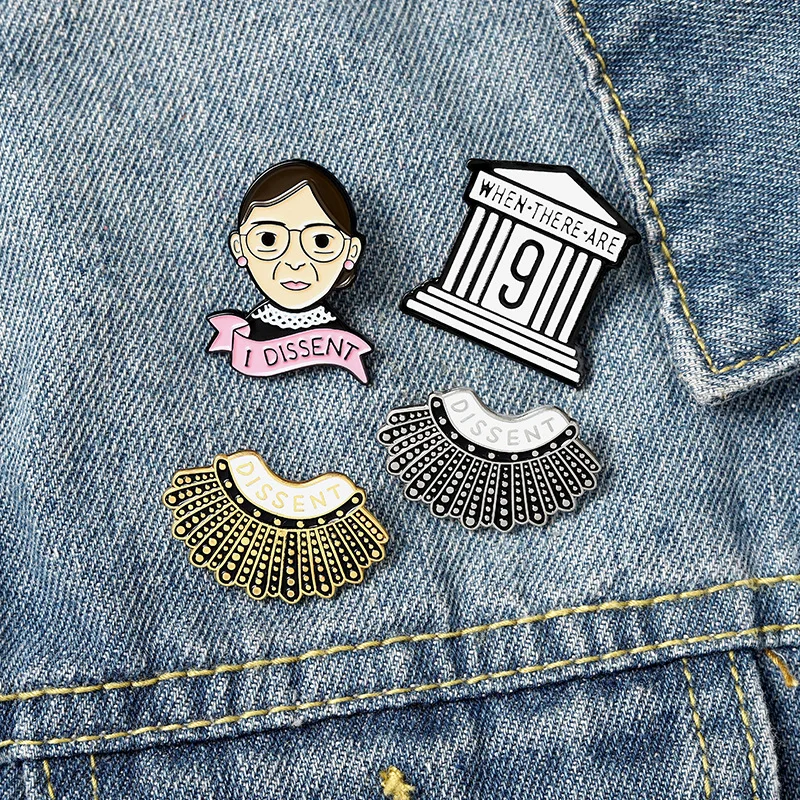 

Female enamel pin I dissent lapel pins brooch for woman accessories