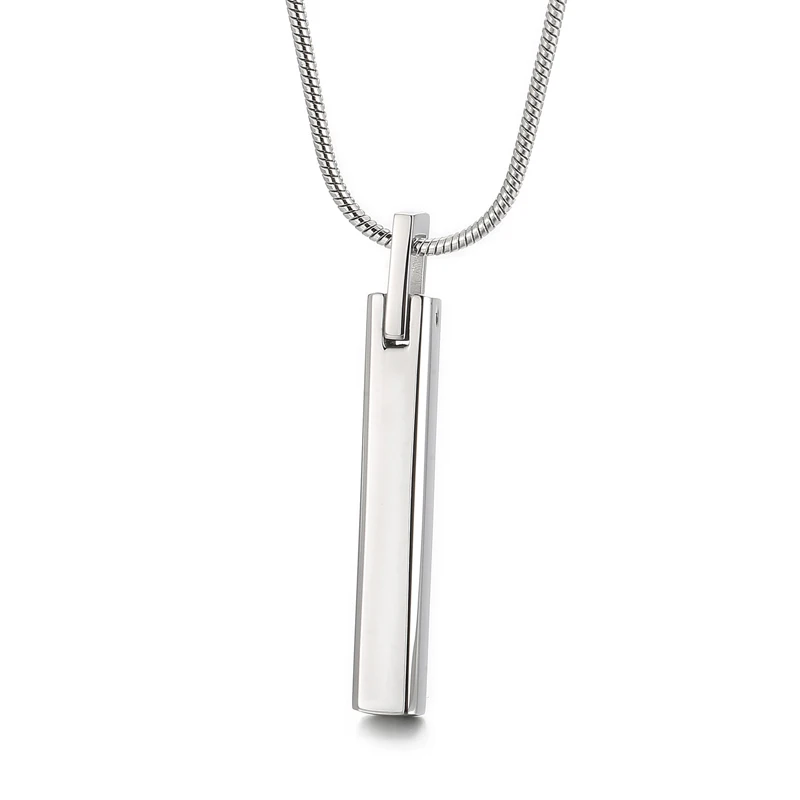 

Kalen Unisex Minimalist Stainless Steel Silver/Gold/Black Bar Shape Pendant