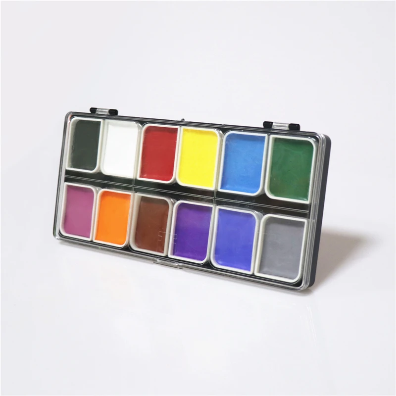 

Professional Body Painting Kit 12 Colors Face Paint Kit Palette