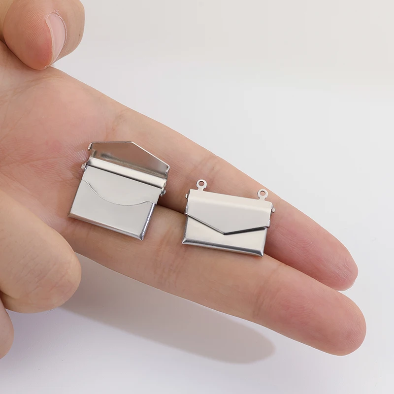 

Stainless steel briefcase Locket Picture Pendant metal accessories necklace for women girls wholesale